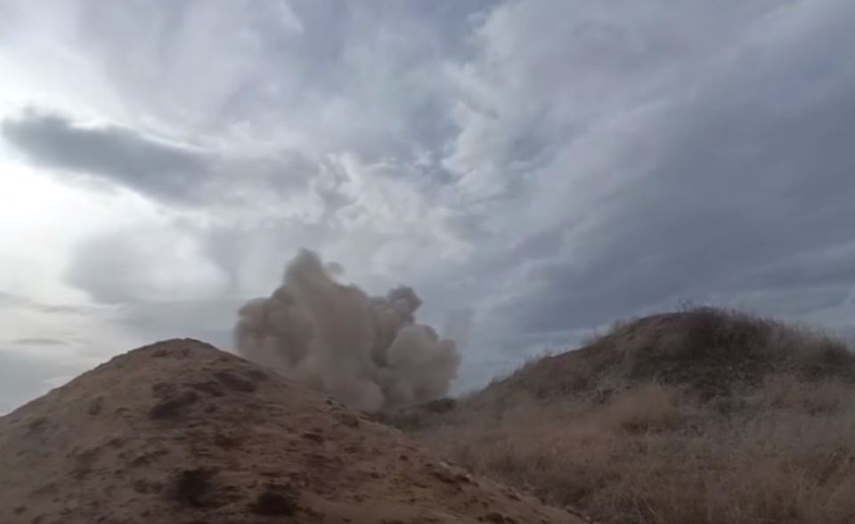 Найденные в Гагаузии обломки беспилотника обезвредили – видео взрыва на полигоне
