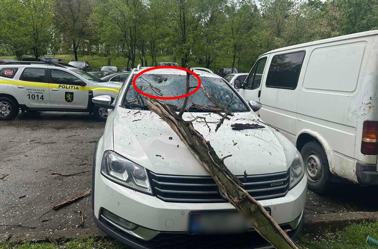 В Кишиневе из-за сильного ветра пострадали 5 автомобилей. Сообщение полиции  » Gagauzia24